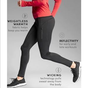 Athleta fleece lined ‘ridge tight’ leggings